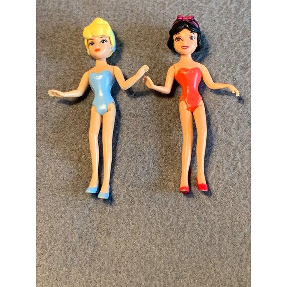 2009 Mattel Disney Princess Polly Pocket Dolls Set of 2 Cinderella and Snow Whit - Picture 9 of 10